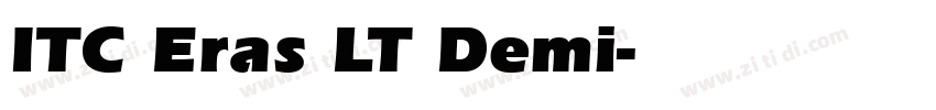 ITC Eras LT Demi字体转换